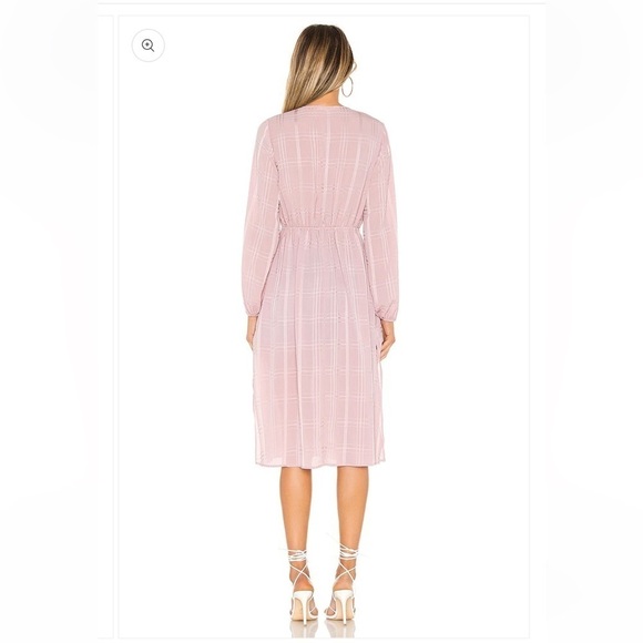 TULAROSA REVOLVE Sweet Song Maxi Top in Mauve Pink Cardigan ruffled tie front - Picture 3 of 7